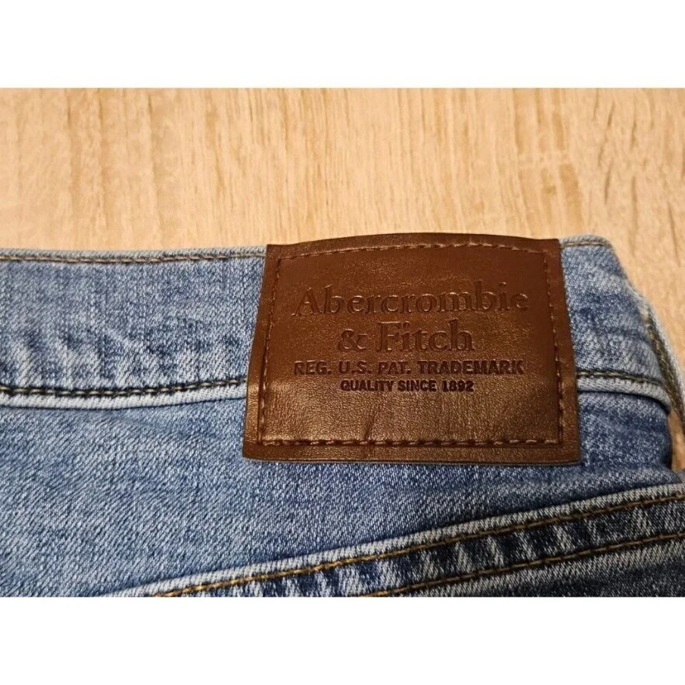 Abercrombie Fitch Mens Jeans Size 32 X 27 Stretch Rustin Athletic Skinny Light